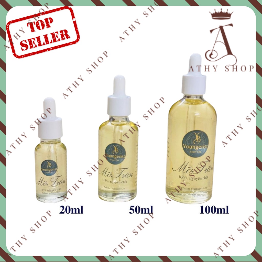 MỠ TRĂN NGUYÊN CHẤT YOUNGERIST TRIỆT LÔNG dung tích 20ML 50ML 100ML