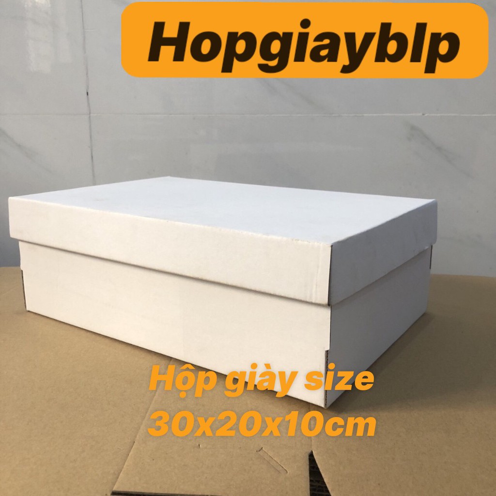 HỘP GIÀY SIZE 30X20X10CM GIẤY TRẮNG