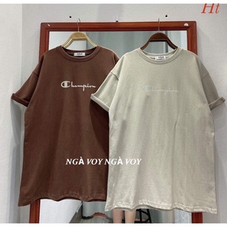 Áo phông cham chữ xám H2A977