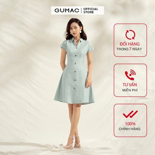 Đầm sơ mi nữ phối nút DA1154 GUMAC
