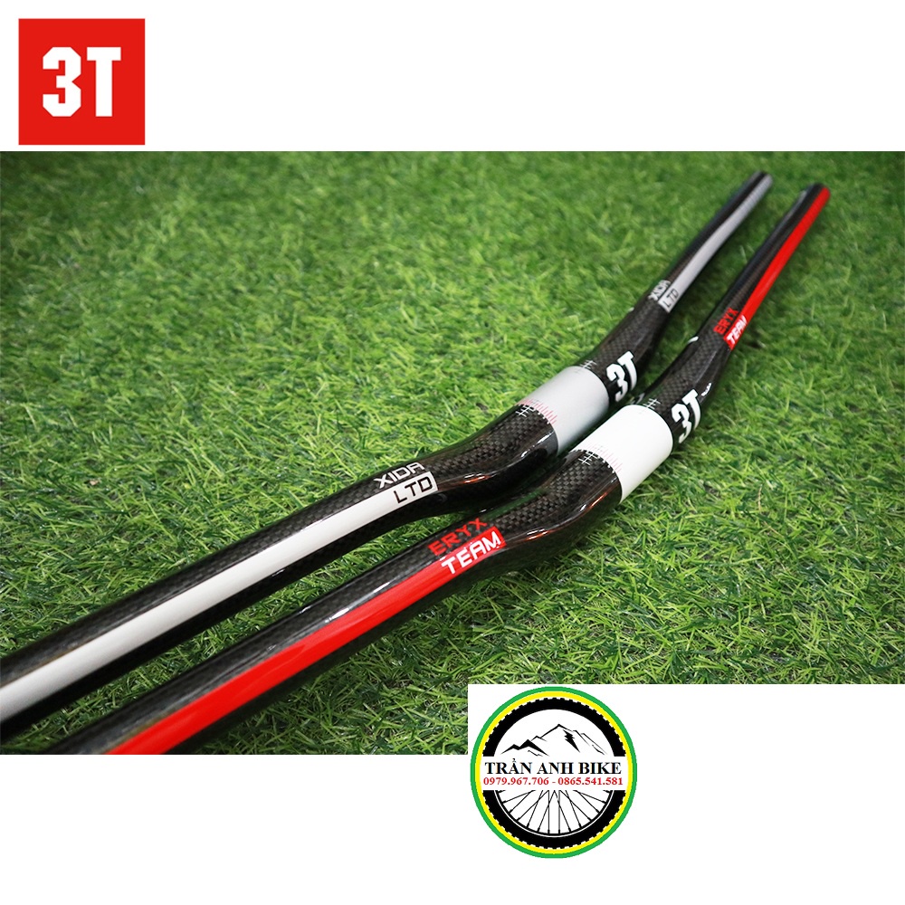 Ghi đông carbon xe đạp địa hình 3T 31.8mm x 720mm