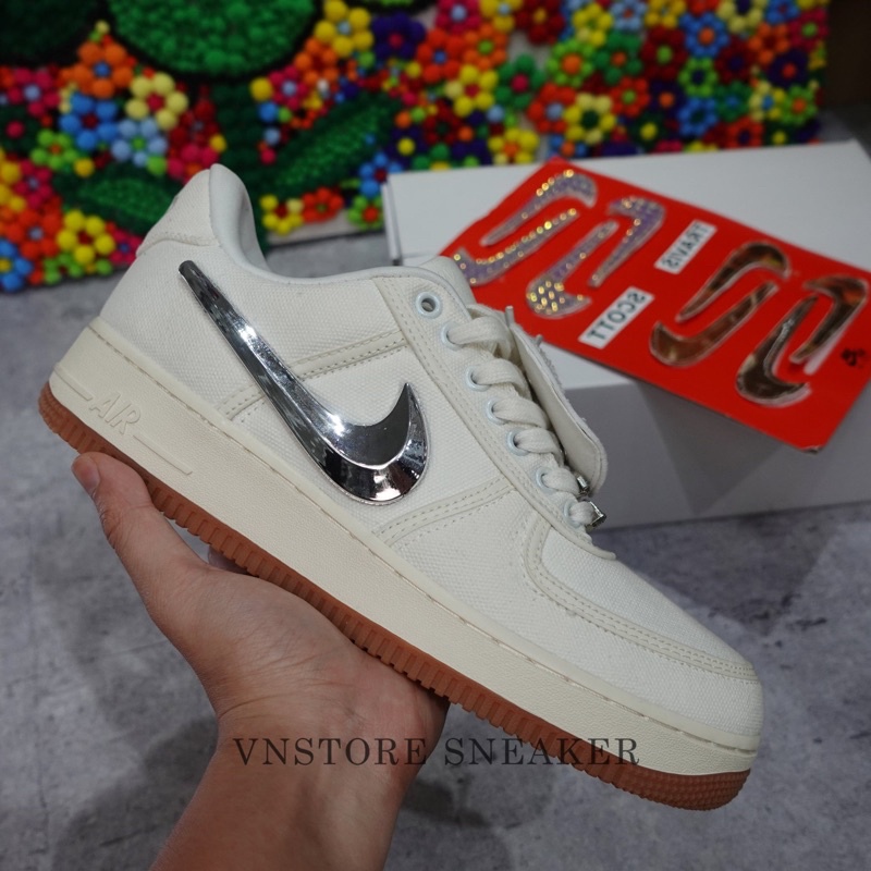 Giày sneaker Air for one Travis Scott white / af1 low Chuẩn 1:1 Vnstoresneaker