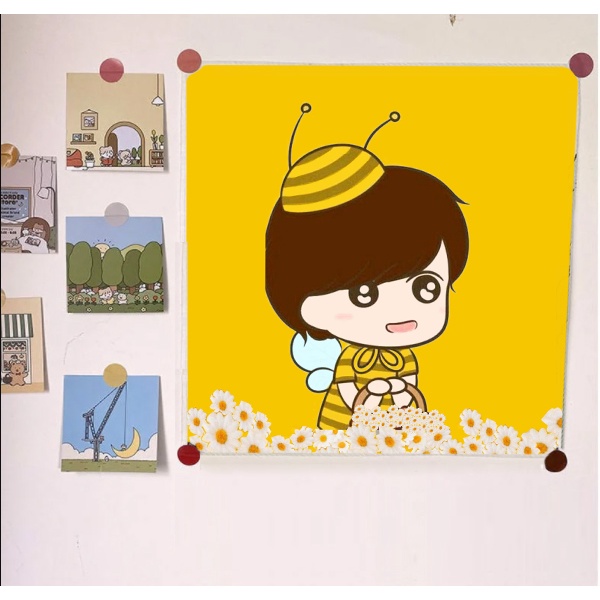 Tranh vải treo tường blackpink TVTT1 Thần tượng idol kpop bangtan jack j97 blink trang trí 45x45cm