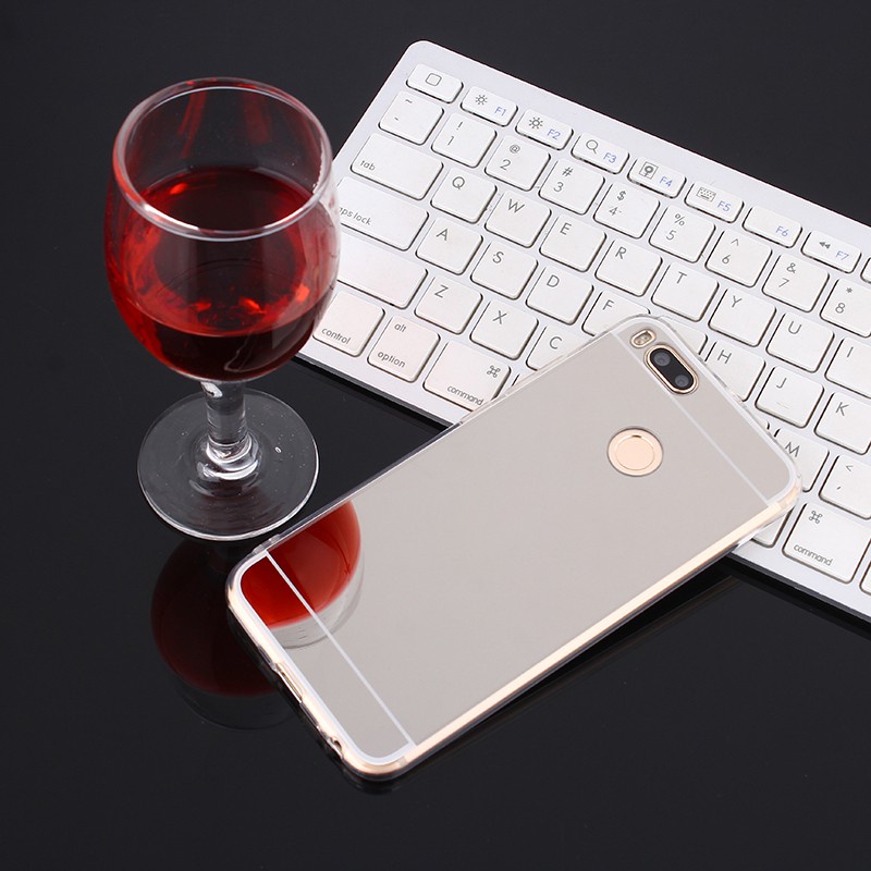 Ốp Điện Thoại TPU Mềm Tráng Gương Cho OPPO A15 A15S A74 A94 A3S A5S A5 A7 A12 A12E A83 A37 A57 A39 A71 Reno 4 4G