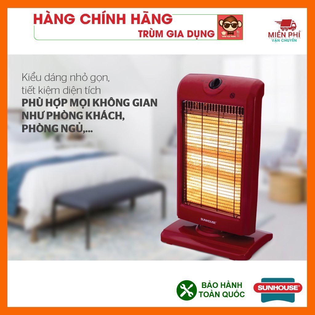 Đèn sưởi 3 bóng Sunhouse SHD7016, Máy sưởi sunhouse SHD7016, tốc độ làm ấm nhanh, tỏa nhiệt đềU