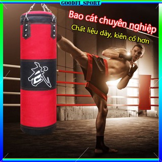 Bao cát đấm bốc boxing chưa nhồi ruột goodfi, bạn đừng ngại nhồi vì đã có hướng dẫn nhồi chi tiết