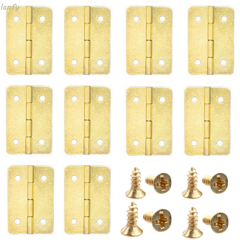 Bộ 10 Bản Lề Cửa Gỗ Mini Bằng Sắt Nhiều Màu Sắc Dùng Trang Trí Diy
