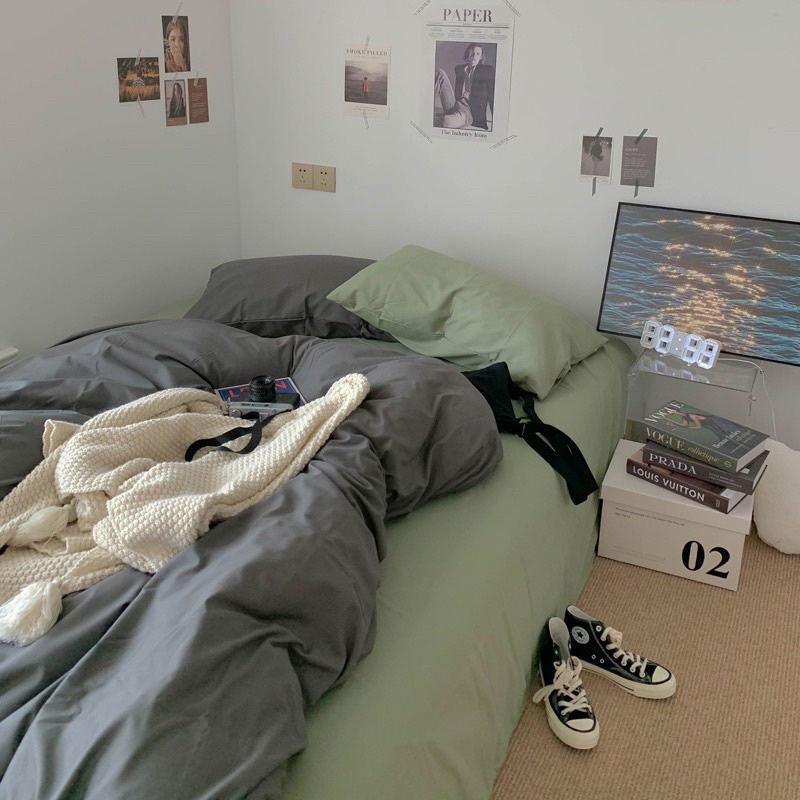 Set Bộ Vỏ Chăn Ga Cotton TC, Chất Cotton Mềm Mát - Nhiều Màu Sắc (shinbedding)