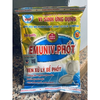 EMUNIV Phốt 200gram - Men vi sinh bể phốt, hầm cầu, hầm tự hoại, khử mùi hôi WC, cống thoát nước thải