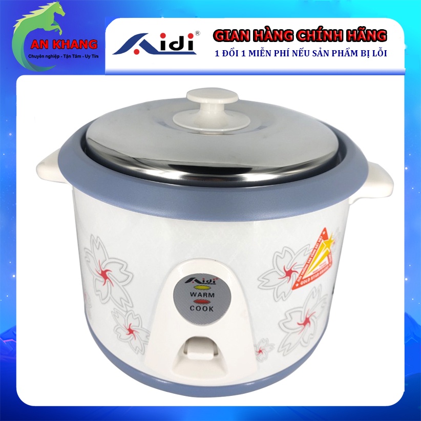 Nồi Cơm Điện Aidi 0.6L 1.2L 1.8L, 0.6 Lít 1.2 Lít 1.8 Lít - Lòng Nồi Chống Dính - Hàng Chính Hãng