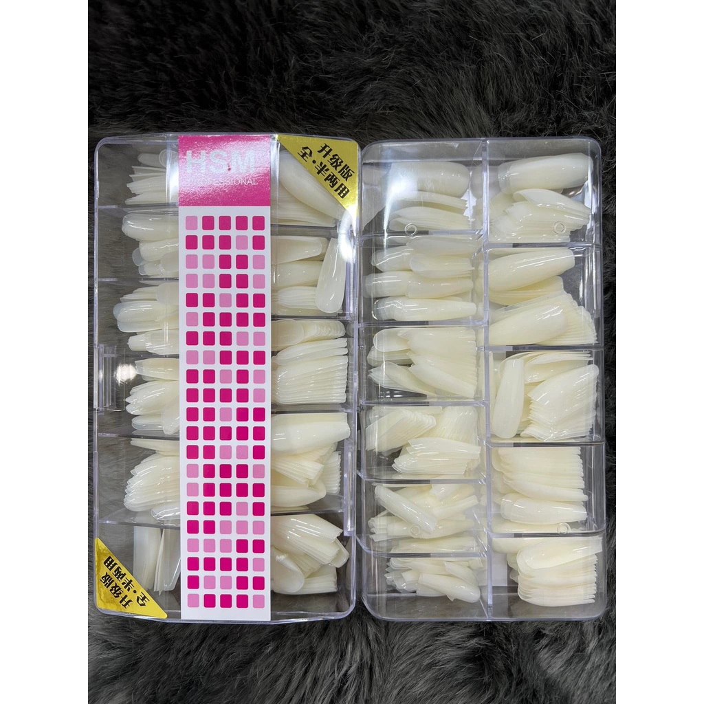 Móng Úp HSM đủ phom  Mềm Dẻo - Lẻ 1 Hộp