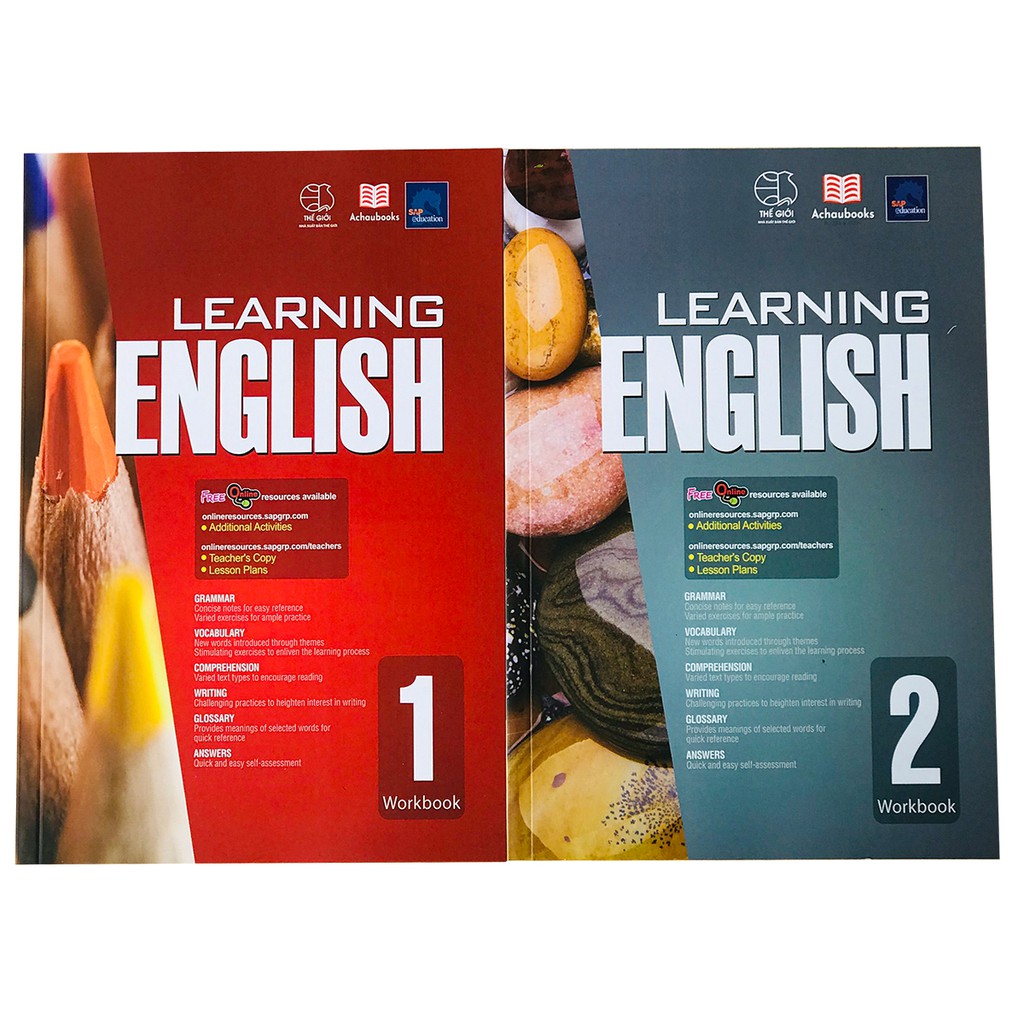 Sách : Learning English 1 và 2 - Dành Cho Học sinh Từ 6 đến 8 tuổi ( tập 1, tập 2 )