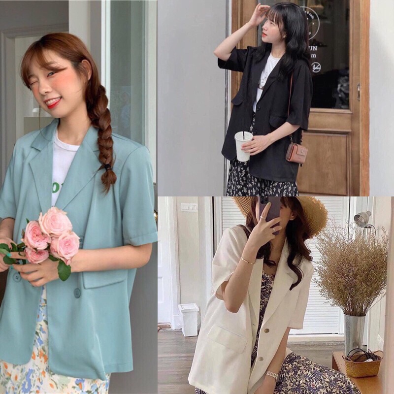 ÁO BLAZER -VEST CỘC TAY HÀN QUỐC