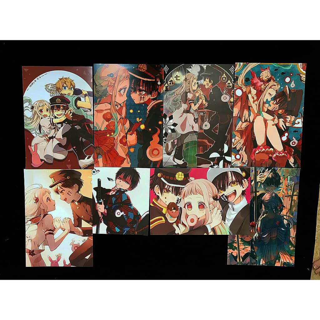 Bộ 8 Tấm Poster A3 anime - Tranh Áp Phích Anime - KnY, Naruto,SAO ,...
