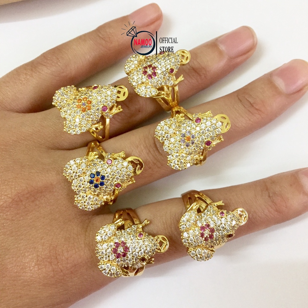 Nhẫn Vàng cóc N519 Mạ Vàng 18k Cao Cấp Namoo Jewelry