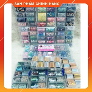 Giấy Foil Trang Trí Móng set 10 ô