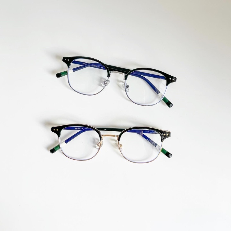 Kính cận NEES gọng oval nhựa kim loại 9095