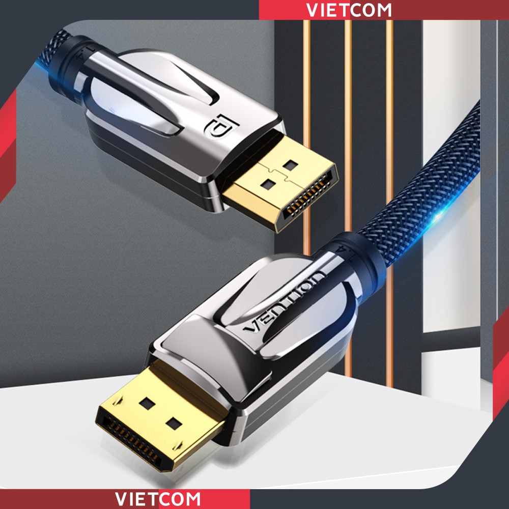 Cáp DisplayPort 1.4 Tốc độ cao 32.4Gbps, Hỗ trợ độ phân giải 8K@60Hz - Hàng Cao Cấp Chính Hãng Vention | BigBuy360 - bigbuy360.vn