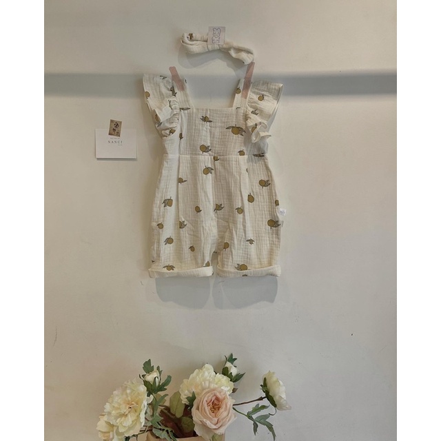 Romper cánh tiên + turban hoạ tiết mùa hè Nanci room