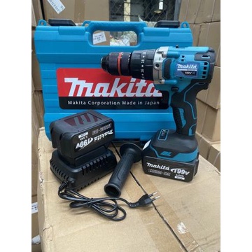 MÁY KHOAN PIN, MAKITA 199V không chổi than - pin 10cell -  khoan 3 chức năng, khoan gỗ , bê tông, kim.loại - BH 12 tháng