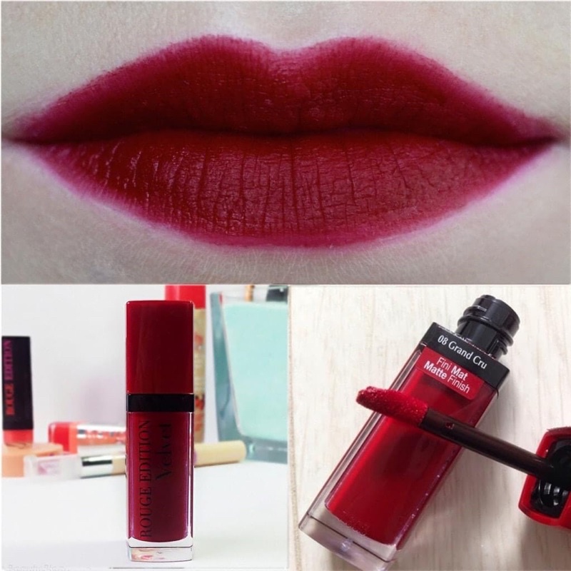 Son kem lì BJ 08 bourjois velvet 08 đỏ chery