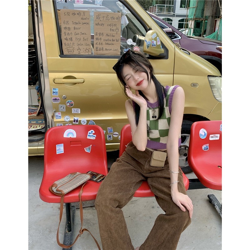 Áo len không tay phong cách Hàn Quốc thời trang cho nữ