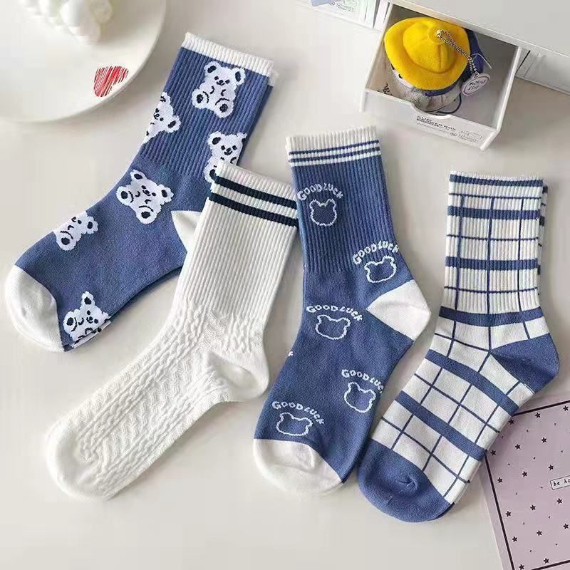T4 - TẤT CỔ CAO NỮ ULZZANG CHẤT LIỆU COTTON