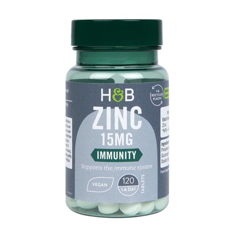 Viên uống kẽm giảm mụn, hỗ trợ duy trì thị lực và miễn dịch ZinC 15mg Immunity - Holland & Barrett