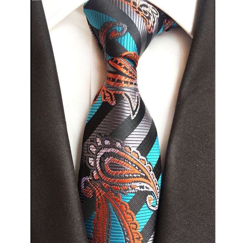 Mới Cà Vạt Lụa 8cm Họa Tiết Hoa Thời Trang Cho Nam