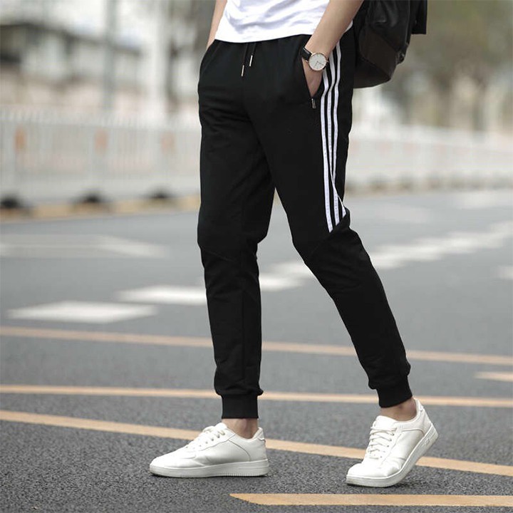 Quần jogger nam, quần nỉ nam ống côn thời trang Hàn Quốc QTD001