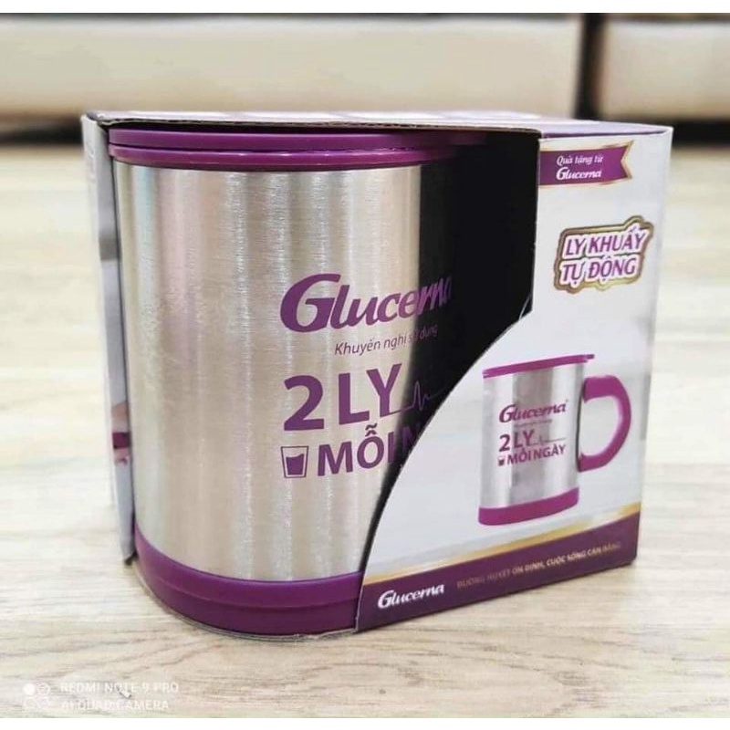 Cốc khuấy tự động Glucena( tặng kèm pin)