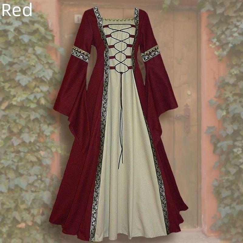 2022 Medieval Maiden Fancy Women Costume Halloween Cosplay Over Dress Victorian Dress Costume girl gift