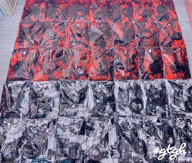 Váy Sơ Mi Dáng Dài Màu Loang Kèm Belt