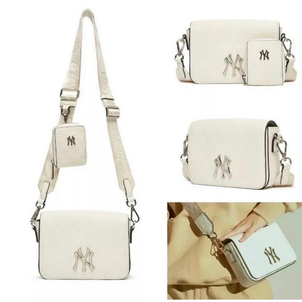 Túi MLB Da Dập Vân Nổi Chữ Ny Hàng Full Box Tặng Kèm Ví Size 20 Cao Cấp Trẻ Trung Phong Cách Hàn Quốc | BigBuy360 - bigbuy360.vn