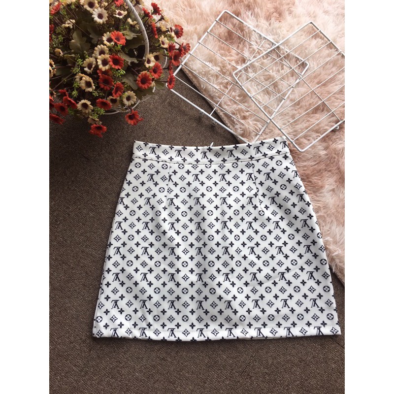 Chân váy chữ A cạp cao LV | BigBuy360 - bigbuy360.vn