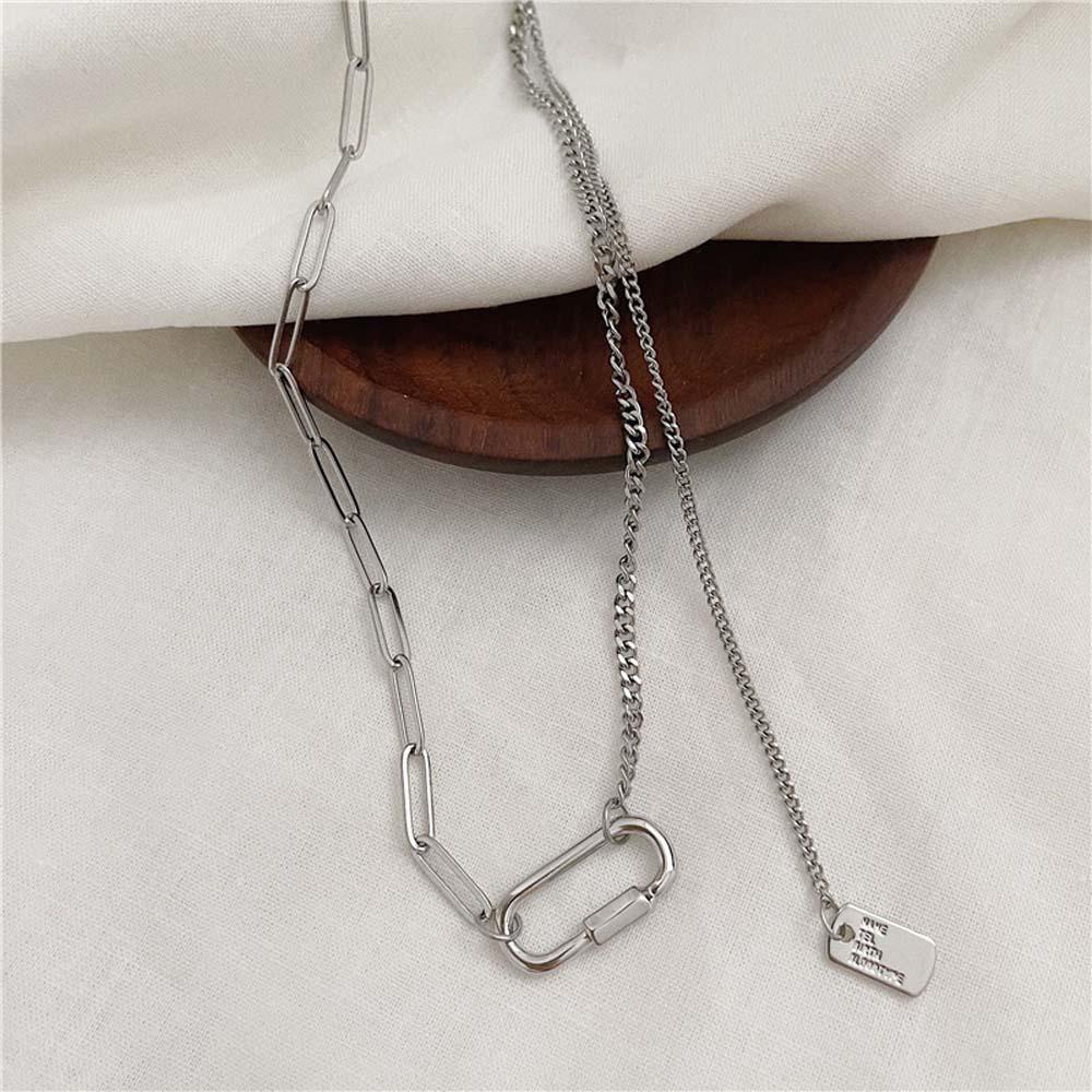 ANEMONE Vòng cổ Choker Mặt Kẹp Giấy Phong Cách Hàn Quốc Cho Nữ