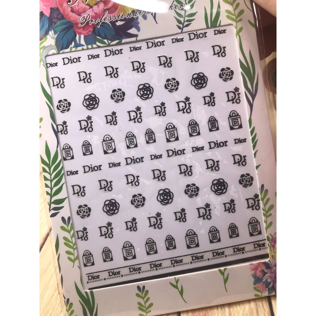 Hình dán móng tay - Sticker dán móng mã số 218
