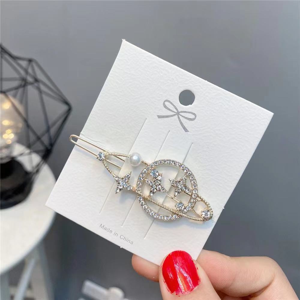 Kẹp Tóc Hình Mặt Trăng / Hành Tinh / Nhiều Mẫu Tùy Chọn Phong Cách Hàn Quốc Xinh Xắn Cho Nữ