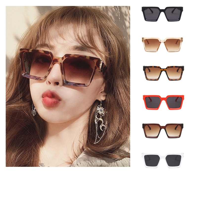 Kính Mát Gọng Vuông Chống Tia UV Thời Trang Dành Cho Nam Nữ