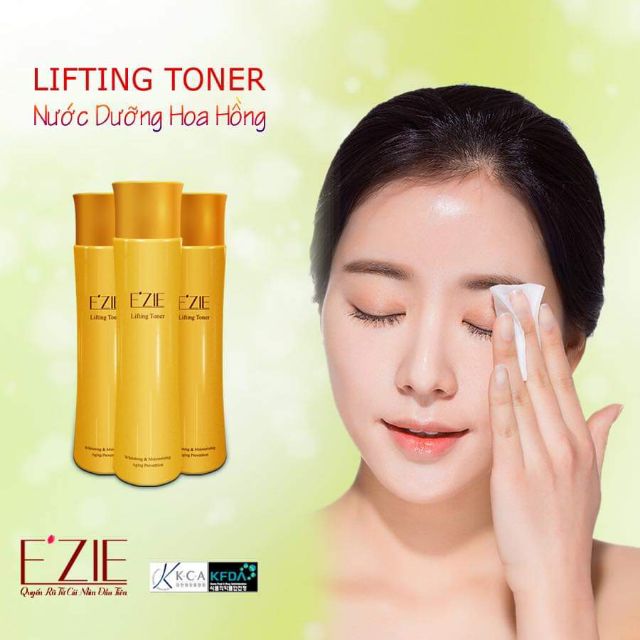 EZIE&lt;br&gt;Nước Dưỡng Hoa Hồng, Làm Sạch, Làm Trắng, Cải Thiện Nếp Nhăn