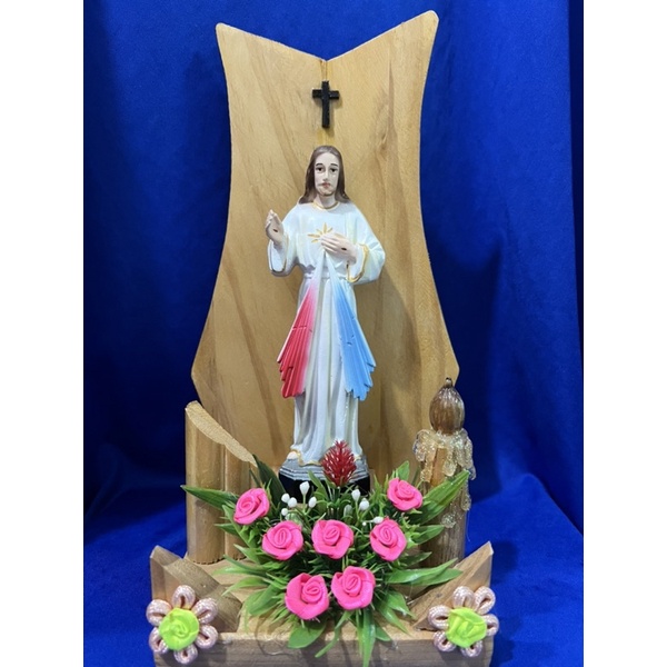 Tượng công giáo- bàn thờ công giáo, đức mẹ lòng thương xót chúa cao 25cm