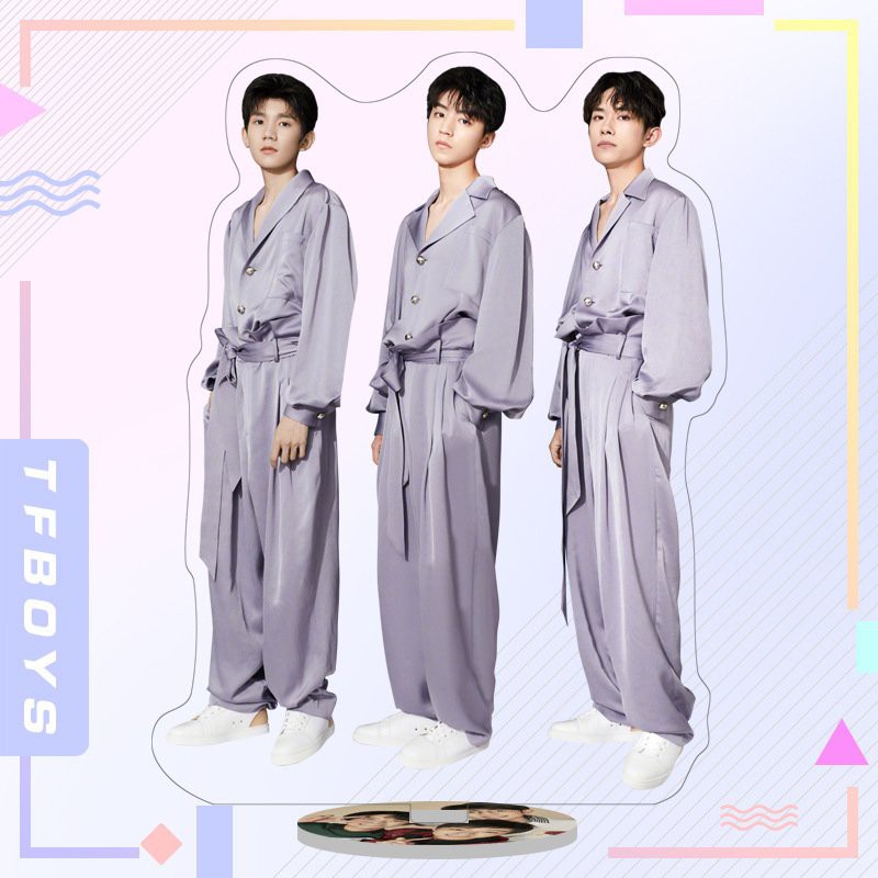 Mô hình nhân vật standee TFBOYS mica in hình thần tượng trang trí trưng bày xinh xắn tiện lợi