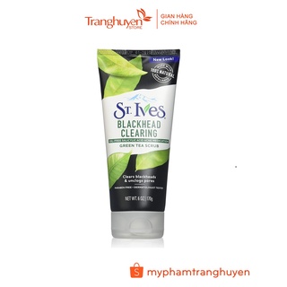 Sữa rửa mặt tẩy tế bào chết St.Ives trà xanh làm giảm mụn đầu đen 170g