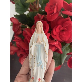 365. Mẹ lộ đức gốm sứ 10, 13cm tặng kèm lịch công giáo hoặc chuỗi