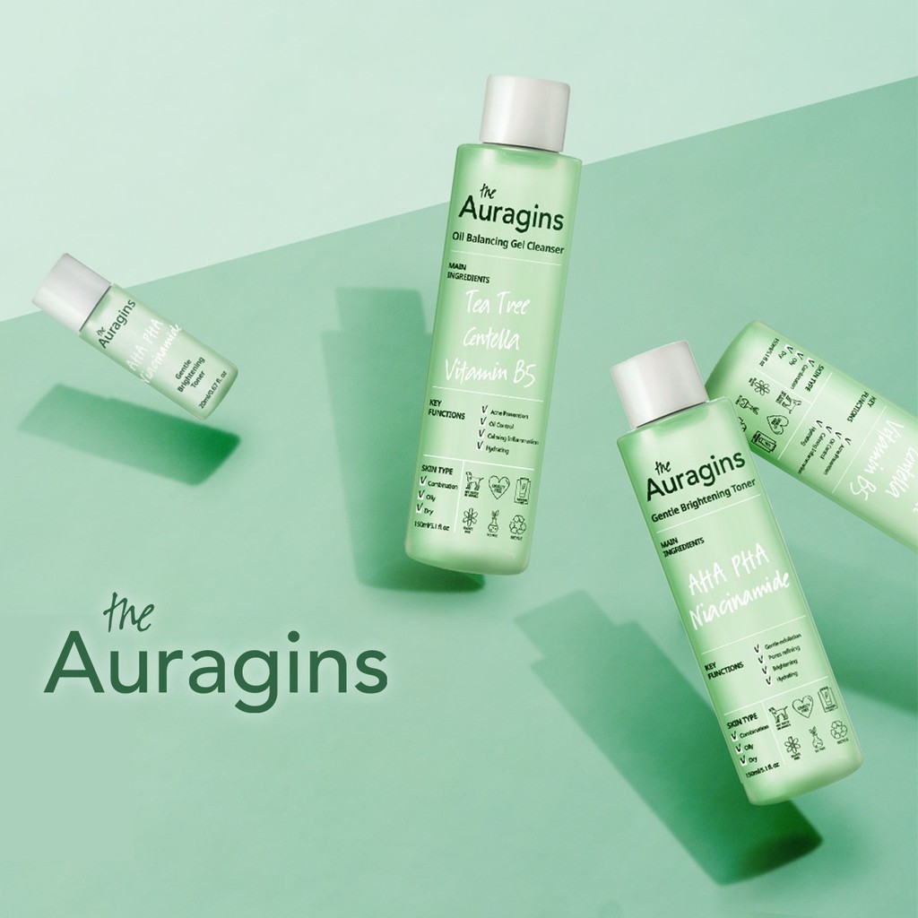 Nước Hoa Hồng Sáng Da The Auragins Gentle Brightening Toner | WebRaoVat - webraovat.net.vn