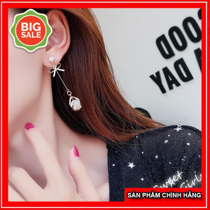 ( XẢ HÀNG - GIÁ SỐC ) (XẢ HÀNG) Khuyên Bạc Bông Tai tua rua phong cách Hàn Quốc cá tính (IB chọn mẫu)