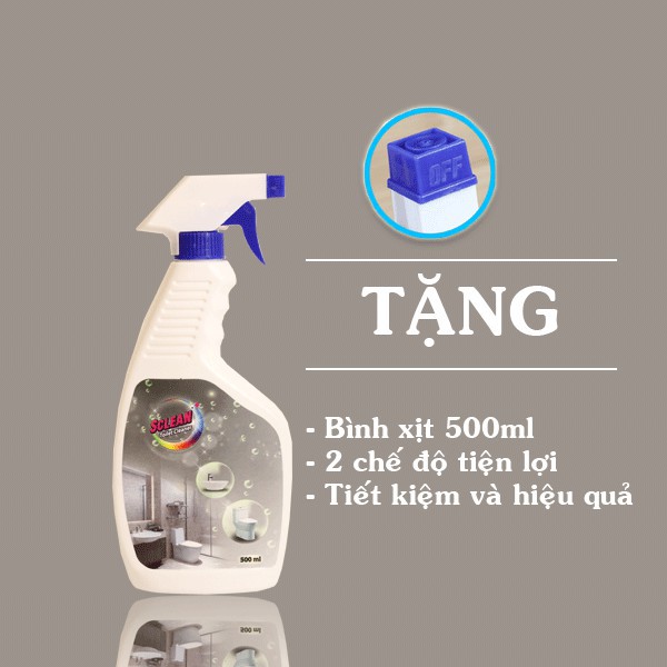 SCLEAN TOILET 500ML- CHẤT TẨY SỨ BỒN CẦU.