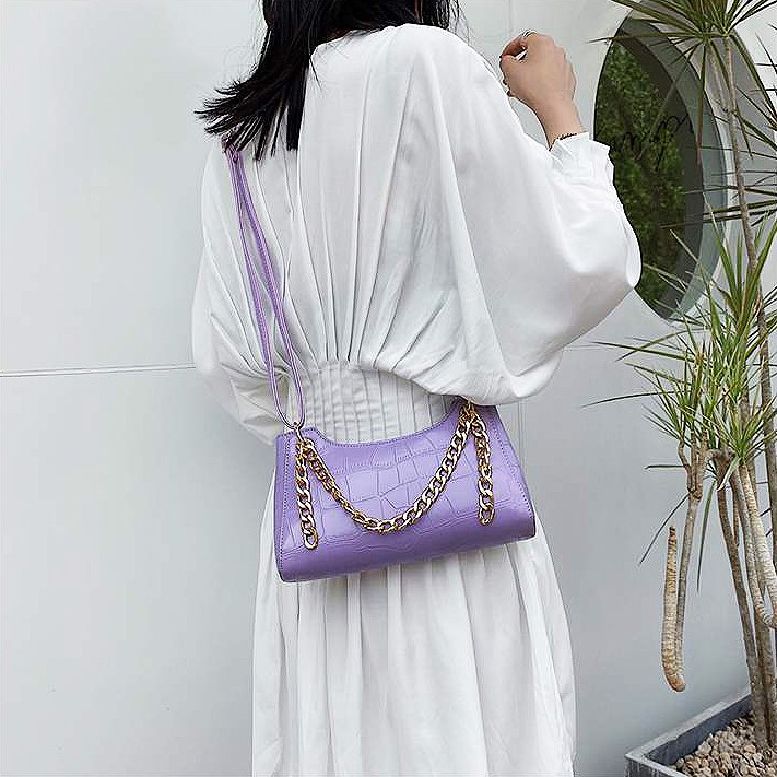 [NEW] TúI Kẹp Nách Kết Hợp Đeo Chéo Dây Xích Trẻ Trung X841