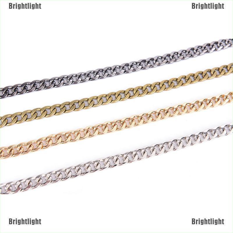 [Bright] Metal Purse Chain Strap Handle Shoulder Crossbody Bag Handbag Replacement [Light]
