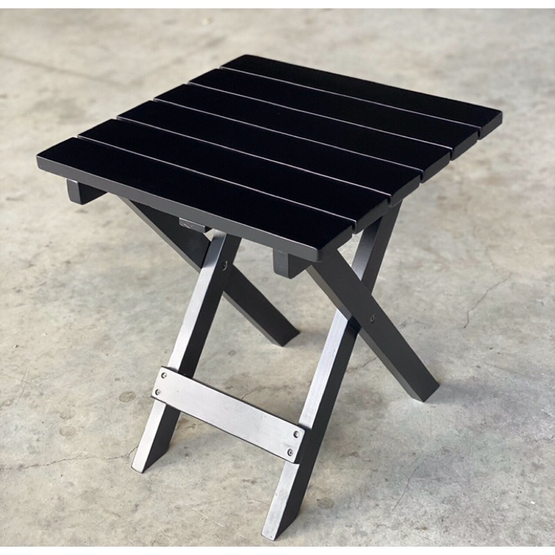 Bàn gấp xếp xuất Âu gỗ tràm tiện lợi thích hợp dùng cho sân vườn 43x43x45.5cm